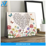 Zalooo When I Say I Love You More Butterfly Wall Art Canvas