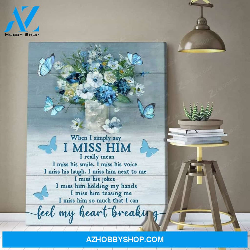 Zalooo When I Simply Say Butterfly Wall Art Canvas