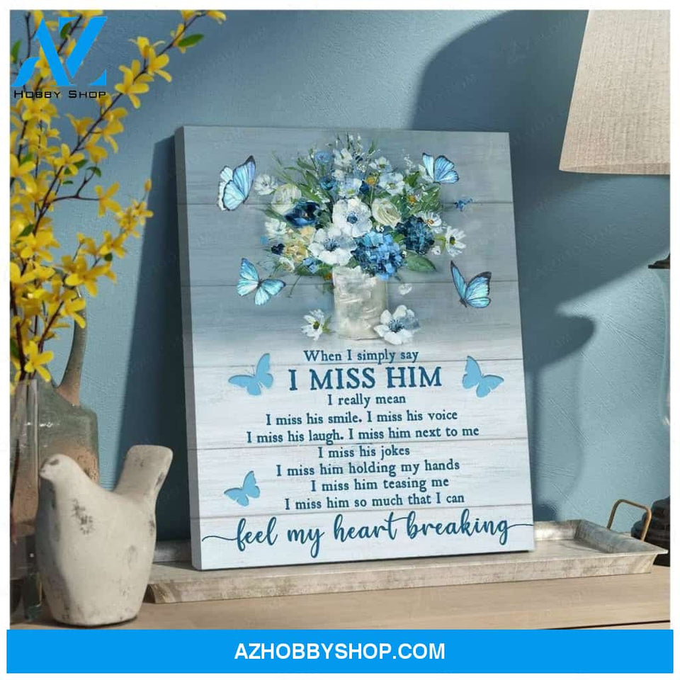 Zalooo When I Simply Say Butterfly Wall Art Canvas