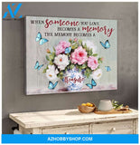 Zalooo When Someone We Love Butterfly Wall Art Canvas