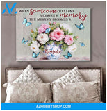 Zalooo When Someone We Love Butterfly Wall Art Canvas