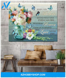 Zalooo When You Believe Bouquet Butterfly Wall Art Canvas