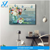 Zalooo When You Believe Bouquet Butterfly Wall Art Canvas