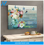 Zalooo When You Believe Bouquet Butterfly Wall Art Canvas