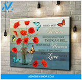Zalooo When You Believe Poppies Butterfly Wall Art Canvas