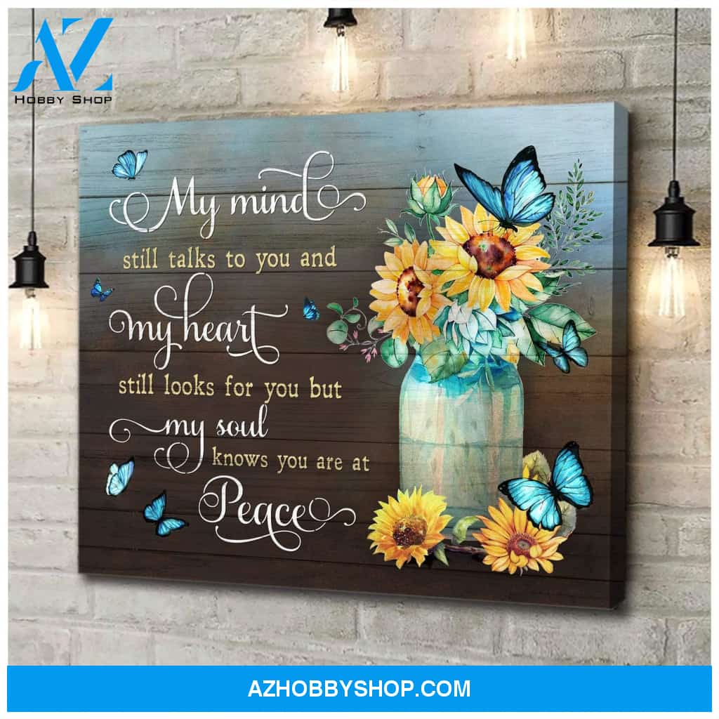 Zalooo You Are At Peace Butterfly Wall Art Canvas