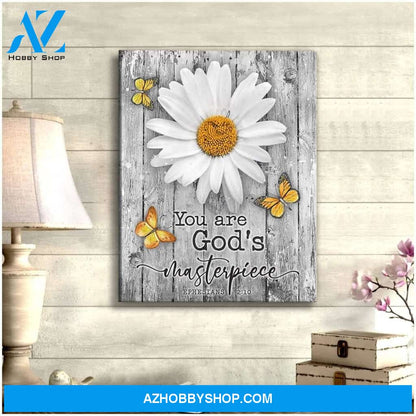 Zalooo You Are God'S Masterpiece Butterfly Wall Art Canvas