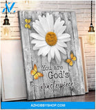 Zalooo You Are God'S Masterpiece Butterfly Wall Art Canvas