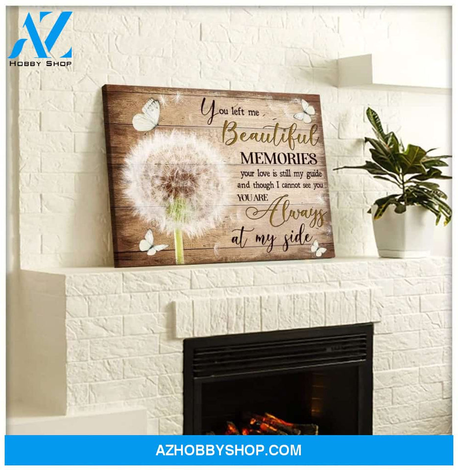 Zalooo You Left Me Dandelion Butterfly Wall Art Canvas Christmas Wall Art Canvas