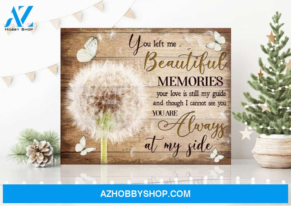 Zalooo You Left Me Dandelion Butterfly Wall Art Canvas Christmas Wall Art Canvas