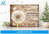 Zalooo You Left Me Dandelion Butterfly Wall Art Canvas Christmas Wall Art Canvas