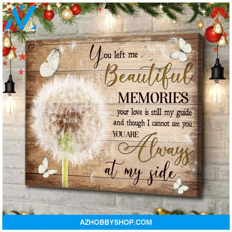 Zalooo You Left Me Dandelion Butterfly Wall Art Canvas Christmas Wall Art Canvas