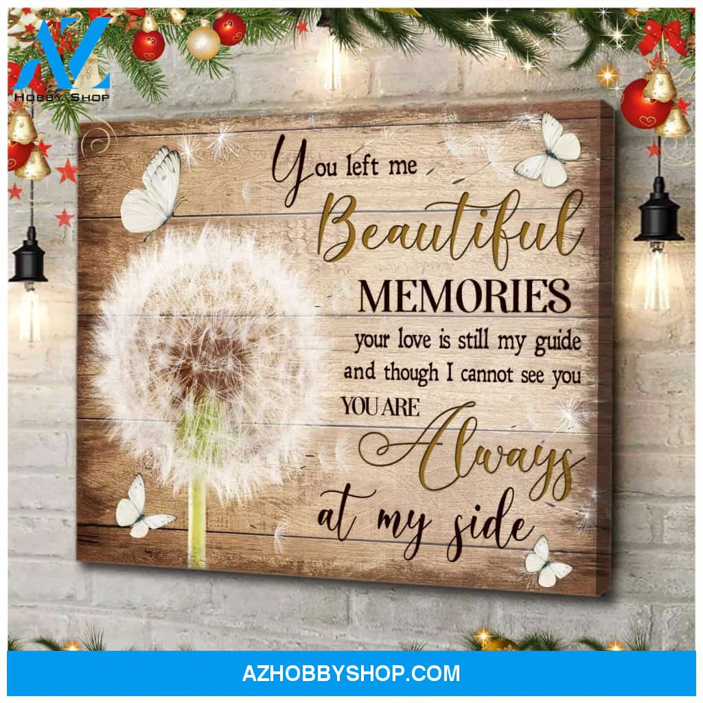 Zalooo You Left Me Dandelion Butterfly Wall Art Canvas Christmas Wall Art Canvas