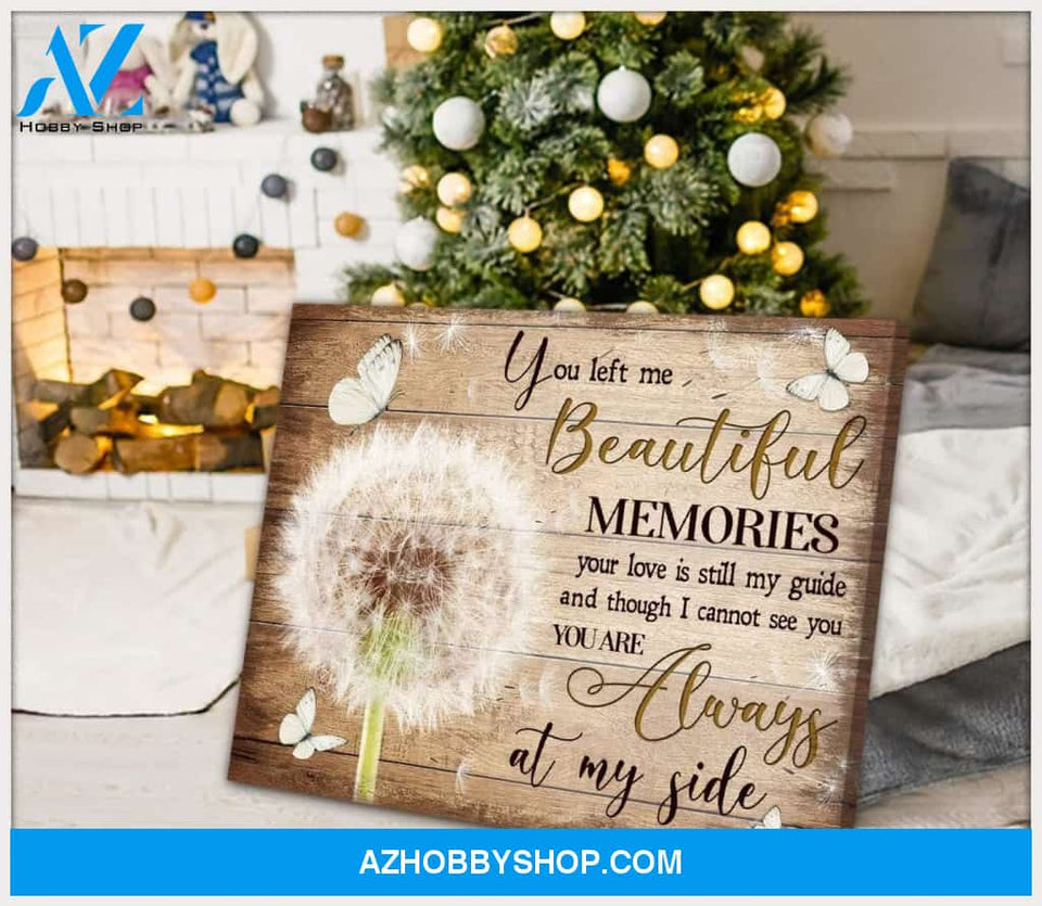 Zalooo You Left Me Dandelion Butterfly Wall Art Canvas Christmas Wall Art Canvas