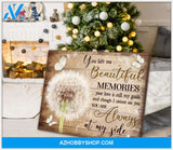 Zalooo You Left Me Dandelion Butterfly Wall Art Canvas Christmas Wall Art Canvas