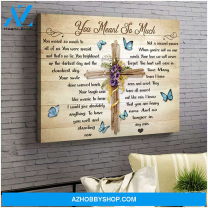 Zalooo You Meant So Much Butterfly Wall Art Canvas