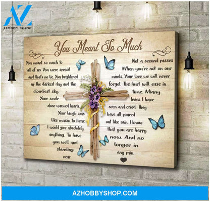 Zalooo You Meant So Much Butterfly Wall Art Canvas