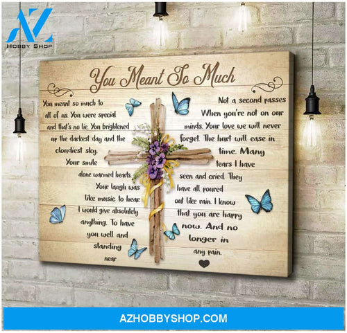 Zalooo You Meant So Much Butterfly Wall Art Canvas