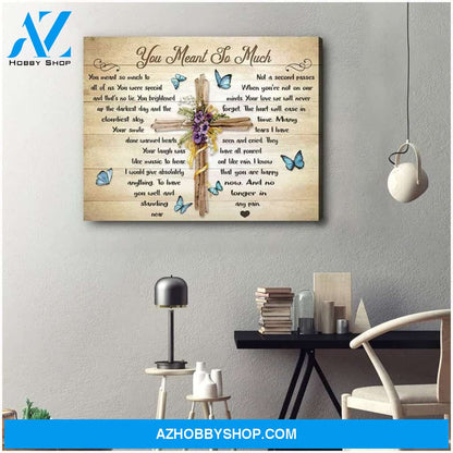 Zalooo You Meant So Much Butterfly Wall Art Canvas
