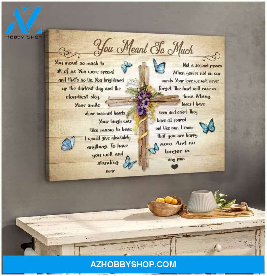 Zalooo You Meant So Much Butterfly Wall Art Canvas