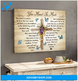 Zalooo You Meant So Much Butterfly Wall Art Canvas