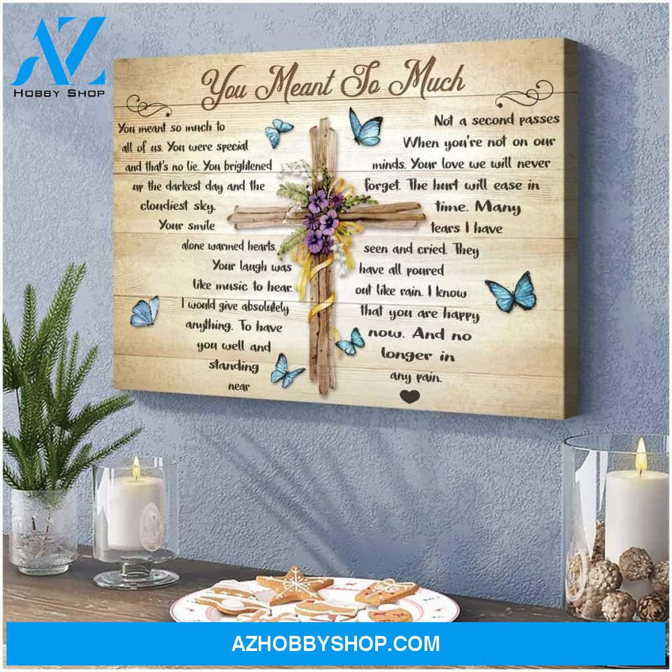 Zalooo You Meant So Much Butterfly Wall Art Canvas