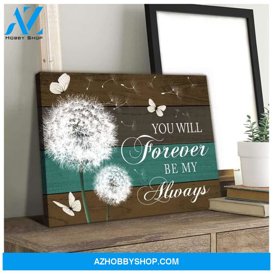 Zalooo You Will Forever Butterfly Wall Art Canvas