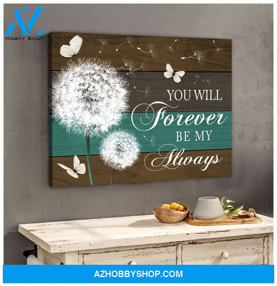 Zalooo You Will Forever Butterfly Wall Art Canvas