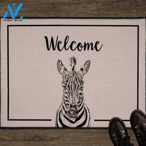 Zebra Doormat Safari Animal Indoor And Outdoor Doormat Warm House Gift Welcome Mat Gift For Wildlife Animals Lovers Zebra Lovers