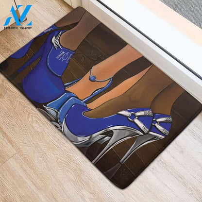 Zeta Phi Beta High Heels Doormat