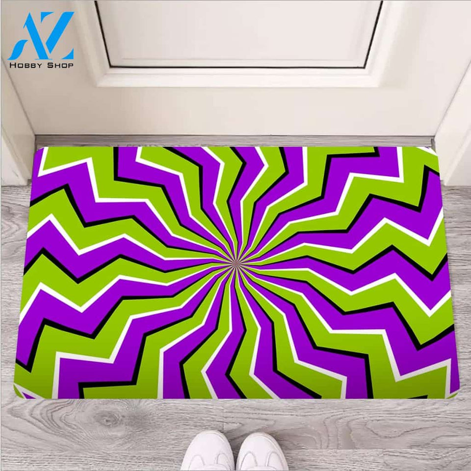 Zigzag Optical illusion Door Mat