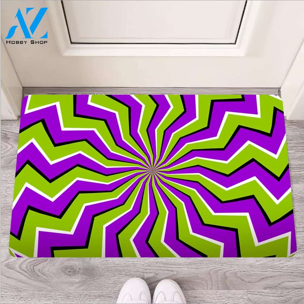 Zigzag Optical illusion Door Mat