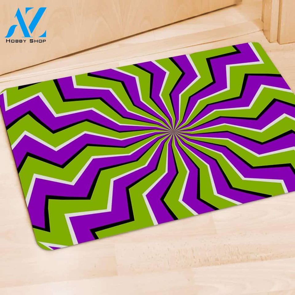 Zigzag Optical illusion Door Mat