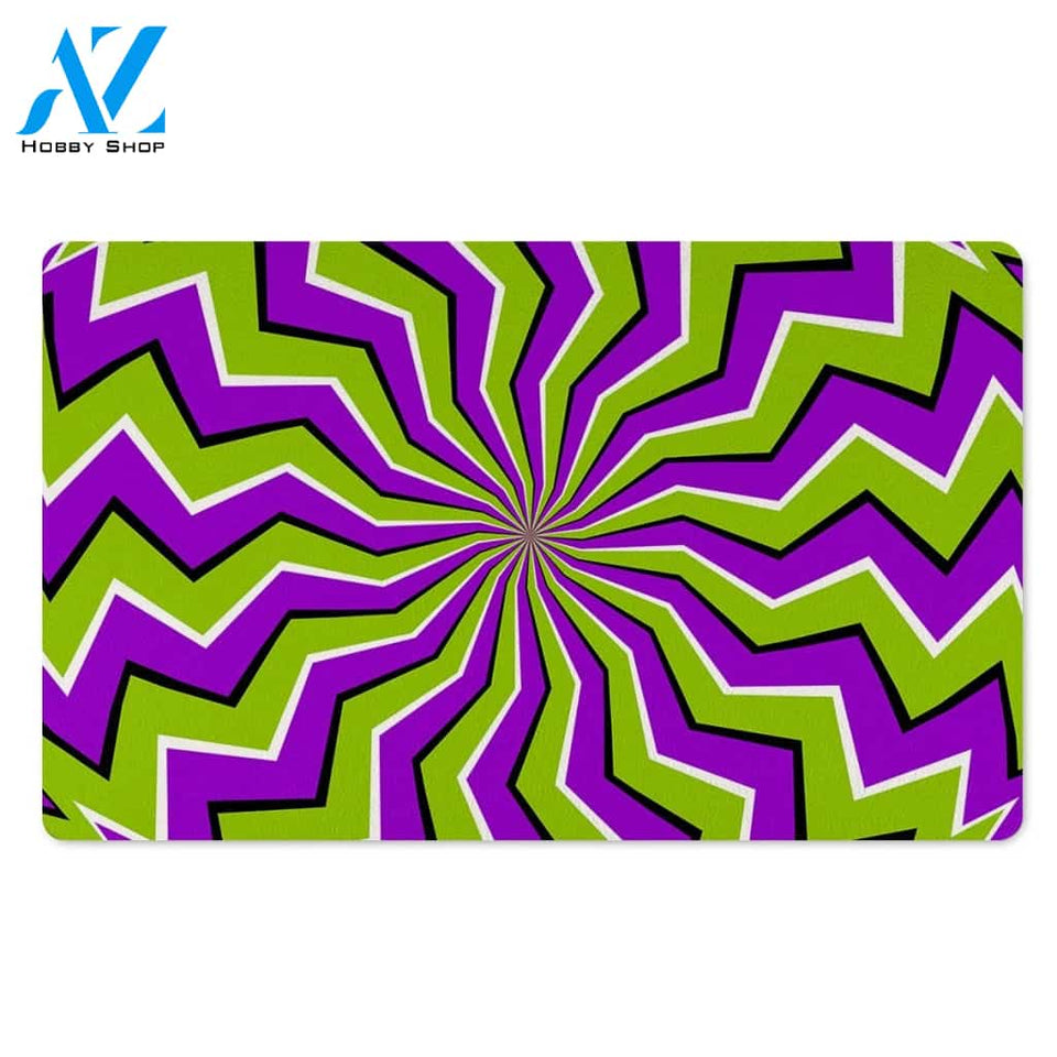Zigzag Optical illusion Door Mat