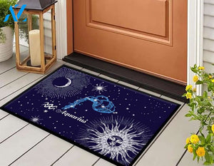 Zodiac - Aquarius Doormat Welcome Mat House Warming Gift Home Decor Funny Doormat Gift Idea