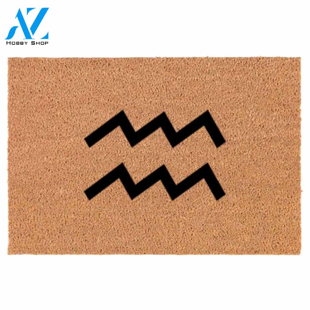 Zodiac - Aquarius Doormat Housewarming Gift Family Welcome Mat Gift For Friend Family