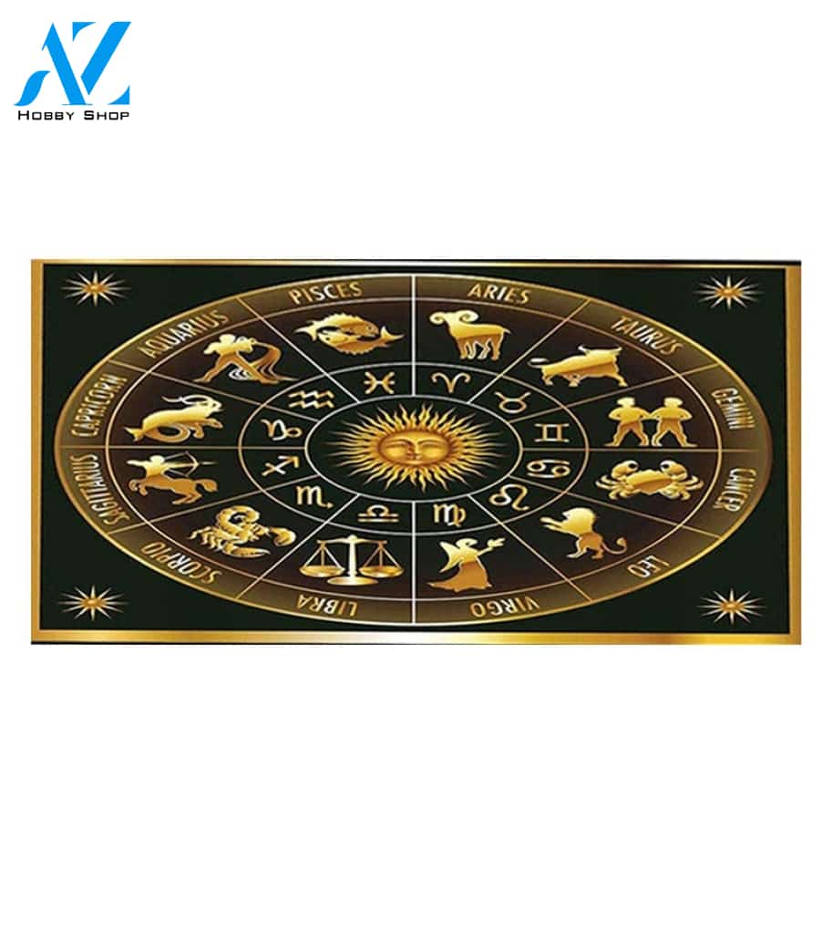 Zodiac Astrological Indoor and Outdoor Doormat Warm House Gift Welcome Mat Gift for Friend Family