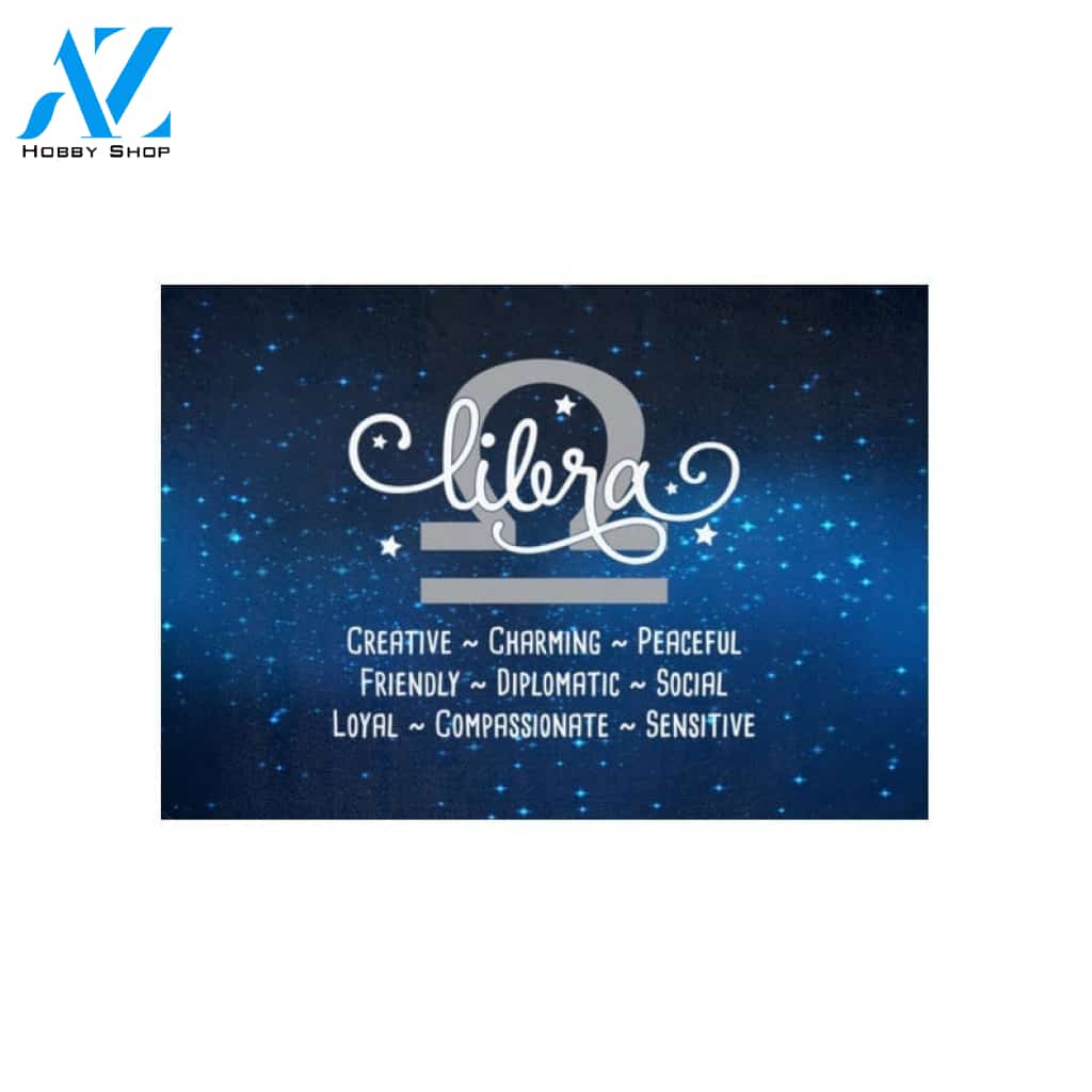 Zodiac Constellation - Libra Indoor and Outdoor Doormat Warm House Gift Welcome Mat Gift for Friend Family