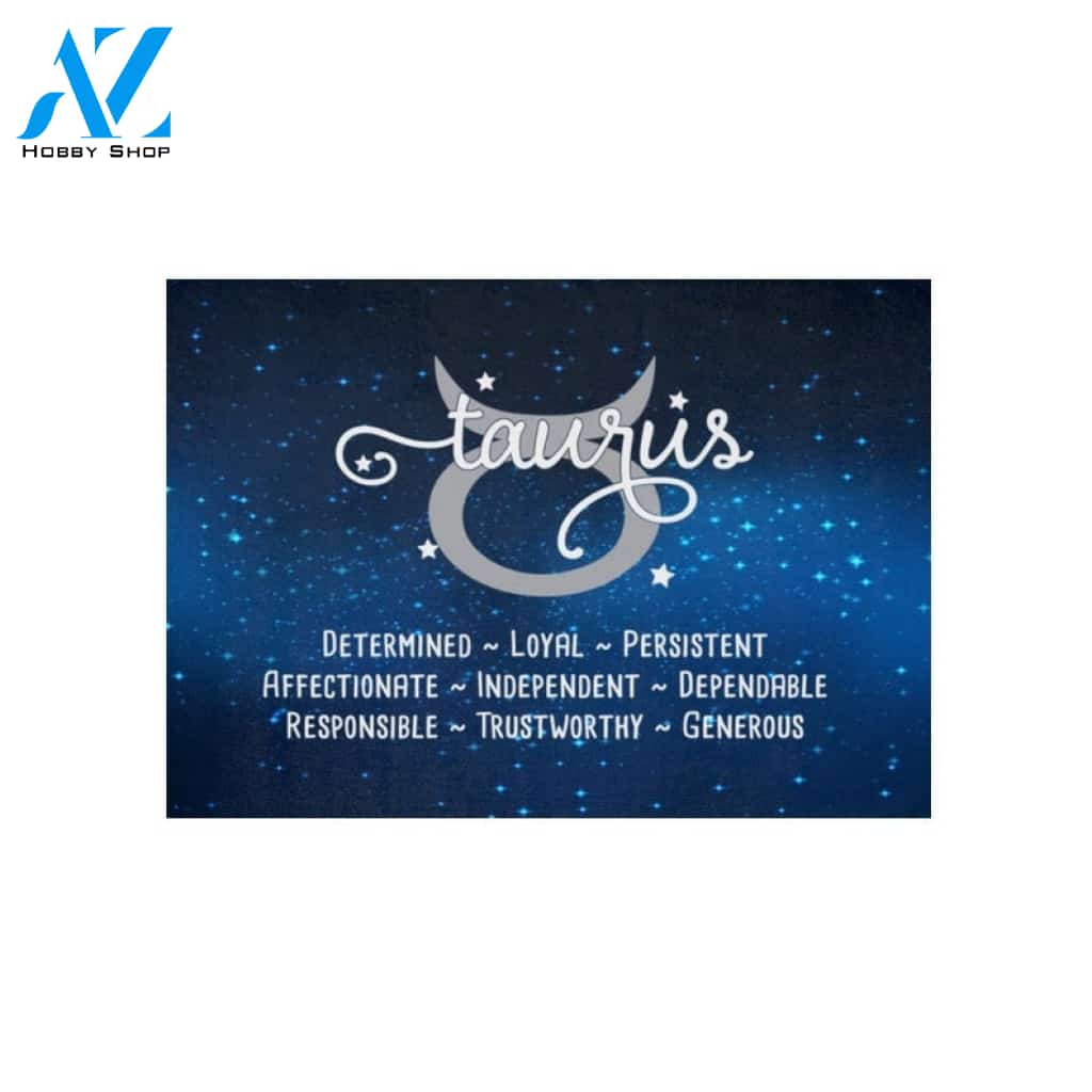 Zodiac Constellation - Taurus Indoor and Outdoor Doormat Warm House Gift Welcome Mat Gift for Friend Family