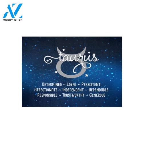 Zodiac Constellation - Taurus Indoor and Outdoor Doormat Warm House Gift Welcome Mat Gift for Friend Family
