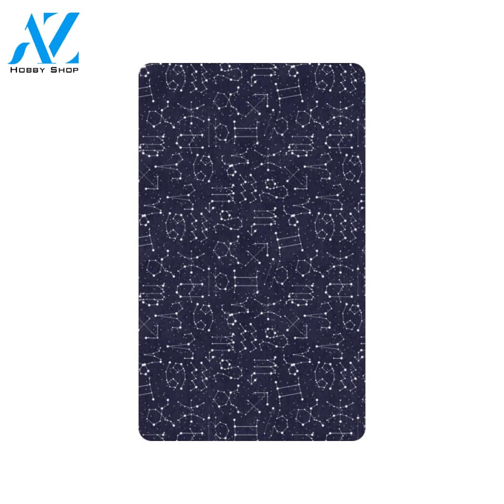 Zodiac Pattern Design Print Rubber Doormat
