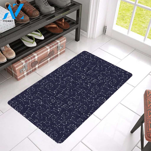 Zodiac Pattern Design Print Rubber Doormat