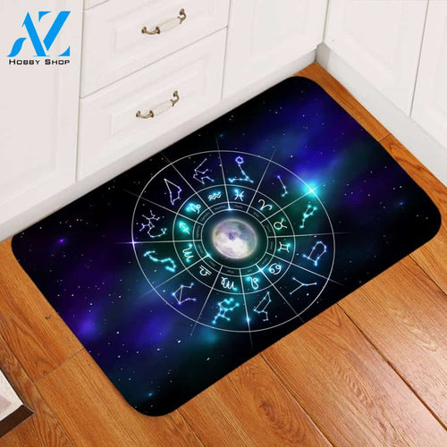 Zodiac Signs Space Printed Doormat Home Decor