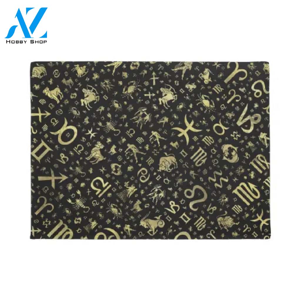 Zodiac Symbols Doormat Welcome Mat House Warming Gift Home Decor Funny Doormat Gift Idea