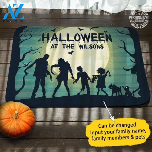 Zombie Personalized Doormat