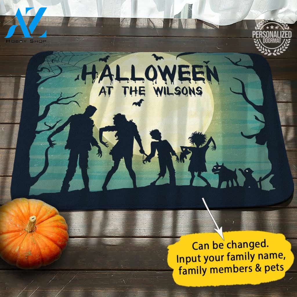 Zombie Personalized Doormat