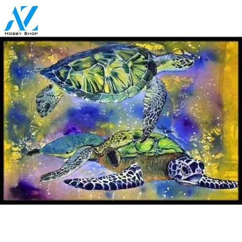 Zoomie Kids Koda Turtle Doormat, Size: Rectangle